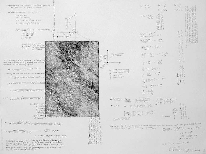 Kathy Strauss print, Hubble Underneath 1