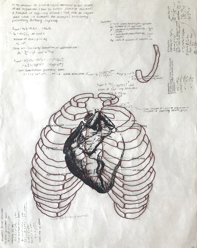 Kathy Strauss print, Lab Notebook 14 (State of My Heart)
