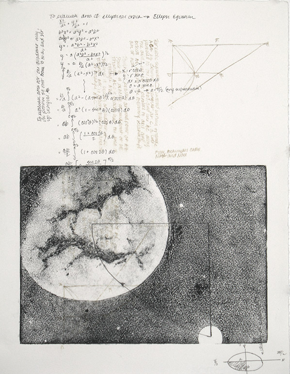 Kathy Strauss print, Palimpsest 2
