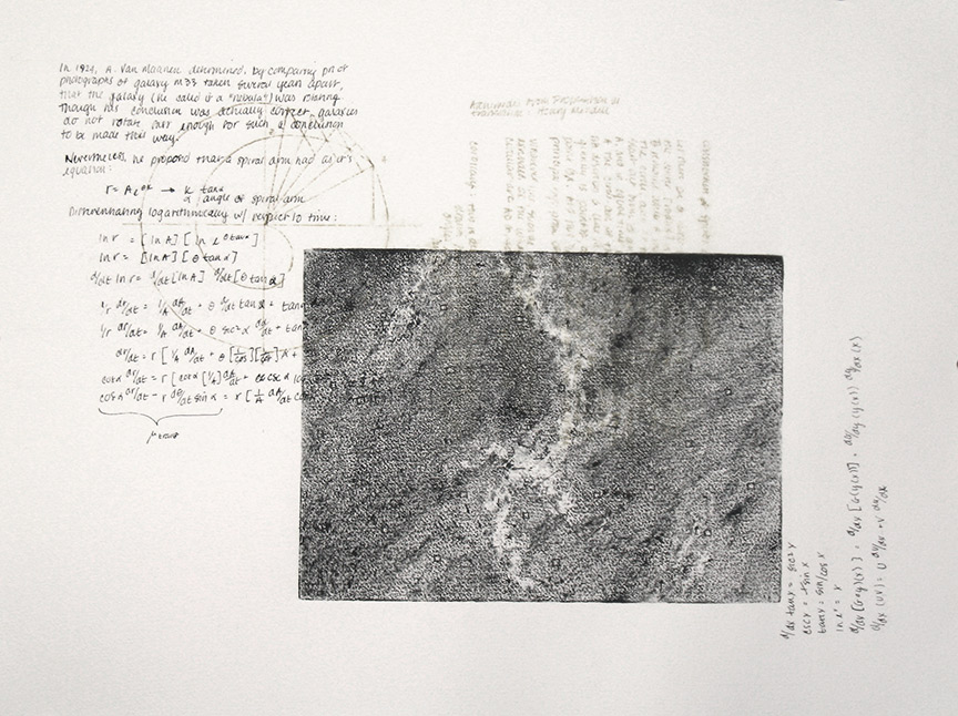 Kathy Strauss print, Palimpsest 4