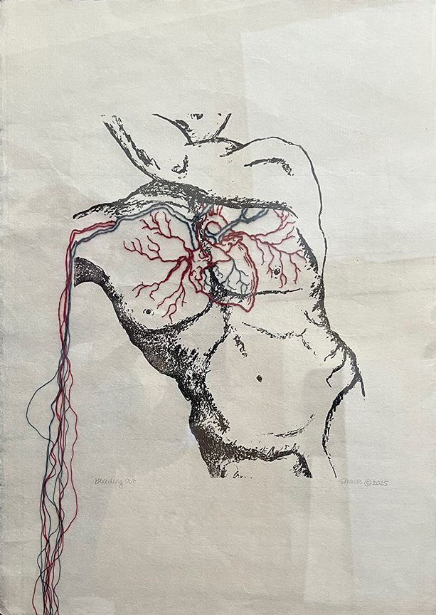 Kathy Strauss print, Bleeding Out (Human)