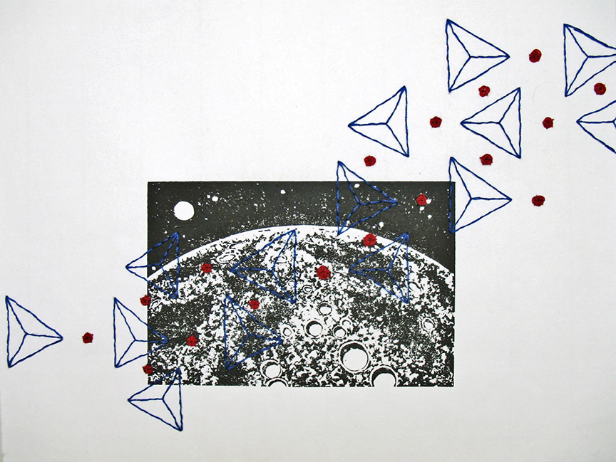 Kathy Strauss print, Fusion, Lunar (Olivine)
