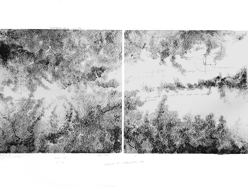 Kathy Strauss print, Kepler Underneath 2 (Left)