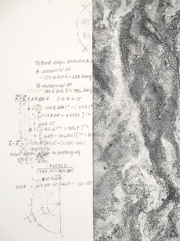 Kathy Strauss print, Palimpsest 1