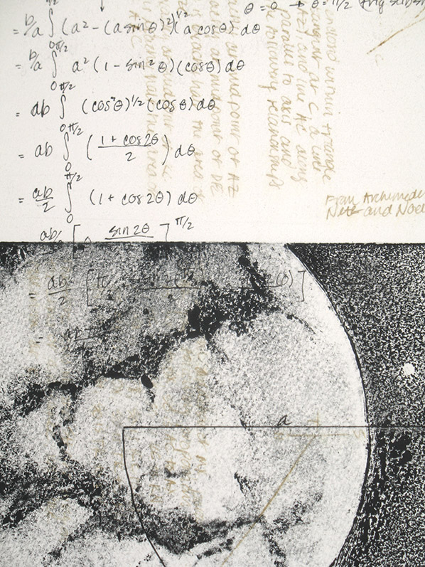 Kathy Strauss print, Palimpsest 2 (Detail)